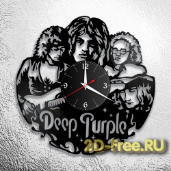Часы из пластинки музыка Deep Purple