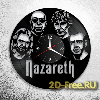 Часы из пластинки музыка Nazareth