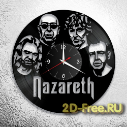 Часы из пластинки музыка Nazareth