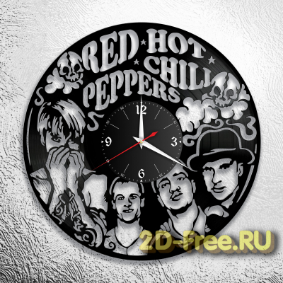 Часы из пластинки музыка Red Hot Chili Peppers