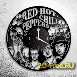 Часы из пластинки музыка Red Hot Chili Peppers