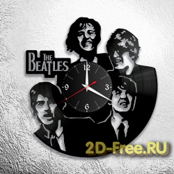 Часы из пластинки музыка BEATLES 3