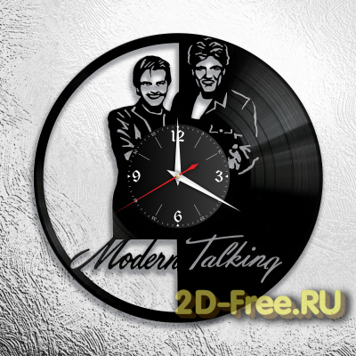 Часы из пластинки музыка Modern Talking