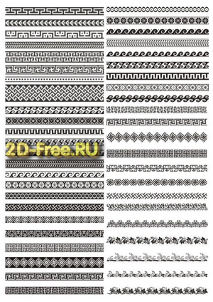Векторы набор Free Vectors for Laser Cutting 268