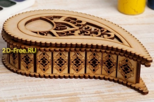 шкатулка капля резная макет cdr