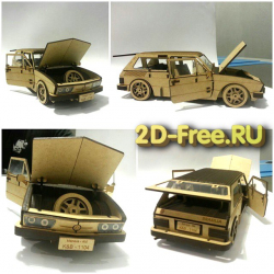 Машинки «Volkswagen» 2D макет