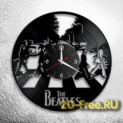 Часы из пластинки музыка BEATLES 2