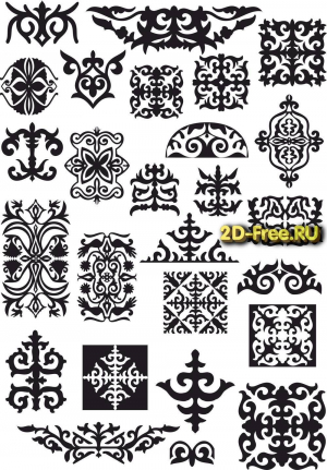 Векторы набор Free Vectors for Laser Cutting 172