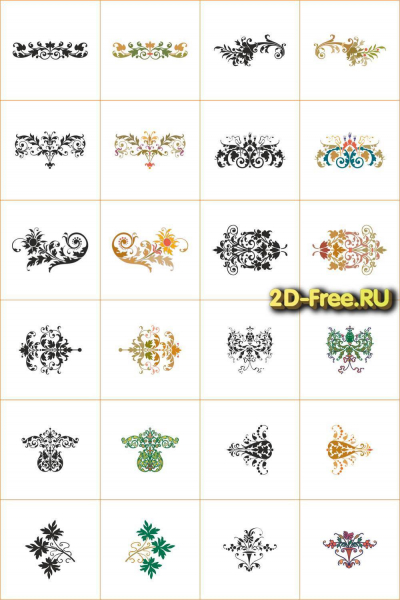 Векторы набор Free Vectors for Laser Cutting 177