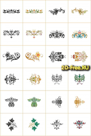 Векторы набор Free Vectors for Laser Cutting 177