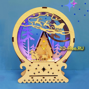 Новогоднее настроение на стол формат cdr