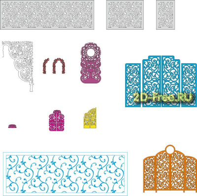 Векторы набор Free Vectors for Laser Cutting 027