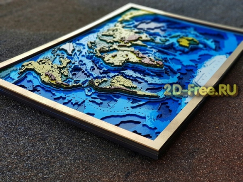 Карта мира формат CDR 003