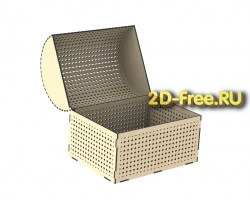 Сундук 2D макет для лазерной резки