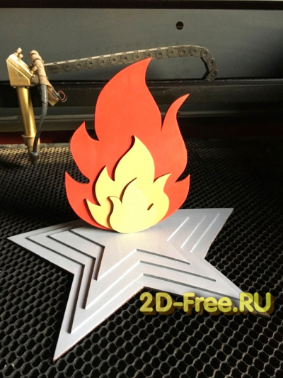 Вечный огонь 2D макет