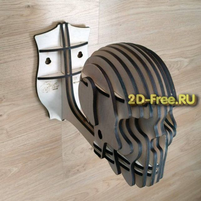Череп макет coreldraw