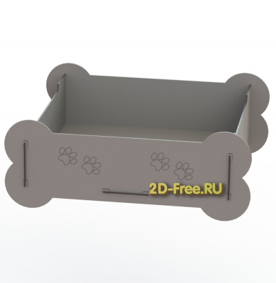 Миска для собак 2D модель