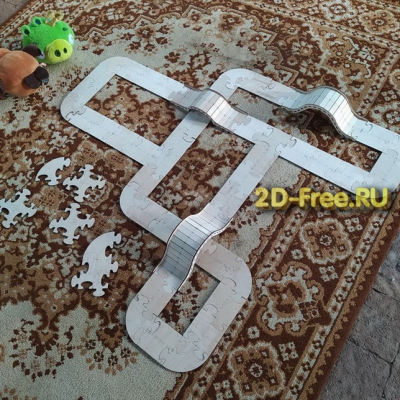Трек для машинок макет cdr
