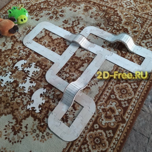 Трек для машинок макет cdr