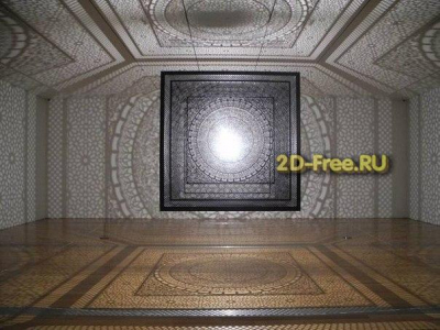 Лампа резная прямоугольник