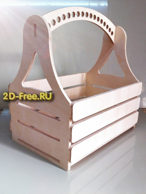 Ящик деревянный формат dxf
