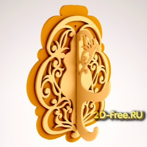 Вешалка резная модель в формате 06 cdr