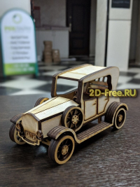 Автомобиль ретро макет