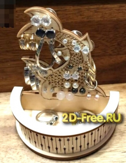 Рыбка под бижутерию 2D макет
