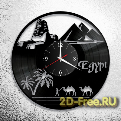 Часы на пластинке Египет 2