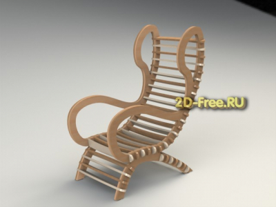 Armchair chaise longue layout for assembly