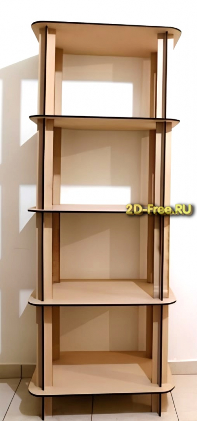 Стеллаж 2D макет для лазерной резки