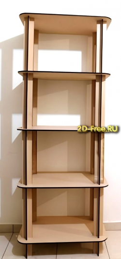 Стеллаж 2D макет для лазерной резки
