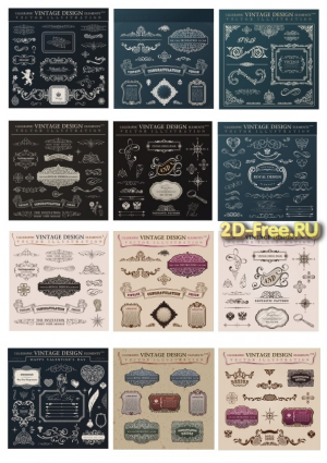 Векторы набор Free Vectors for Laser Cutting 229