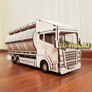 Scania фура макет для лазерной резкиScania фура макет для лазерной резки