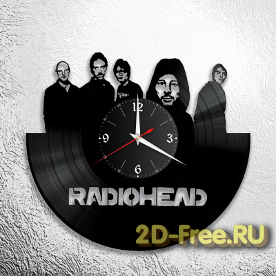 Часы из пластинки музыка Radiohead