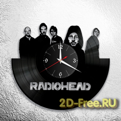 Часы из пластинки музыка Radiohead