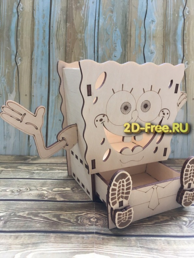 Спанч Боб ящик мини макет