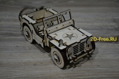 Jeep макет машины для лазерной резки