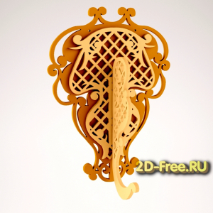 макет вешалки для лазерной резки cdr