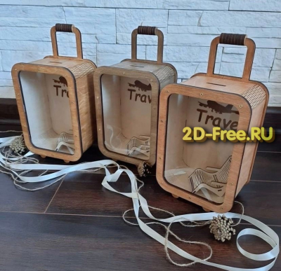 Копилка макет для лазерной резки