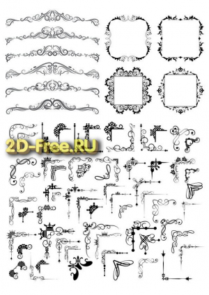 Векторы набор Free Vectors for Laser Cutting 267