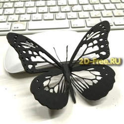 Бабочка макет для лазерной резки