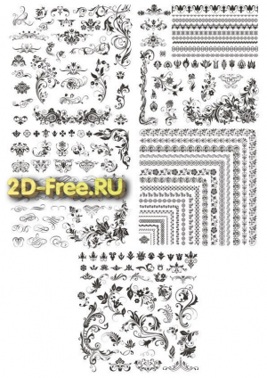 Векторы набор Free Vectors for Laser Cutting 274