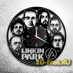 Часы из пластинки музыка Linkin Park
