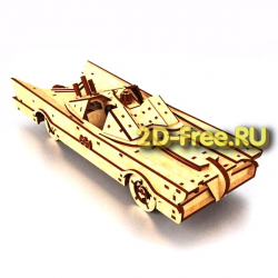 Бетмен мобиль 2D макет для лазерной резки