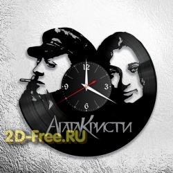 Часы из пластинки русская музыка Агата Кристи