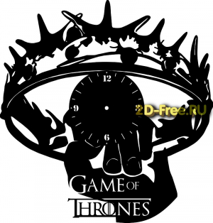 Часы game of макет 102 формат cdr