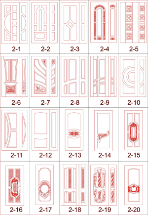 CNC Cutting Safety Door Designs CDR