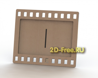 Фоторамка в виде пленки 2D макет
