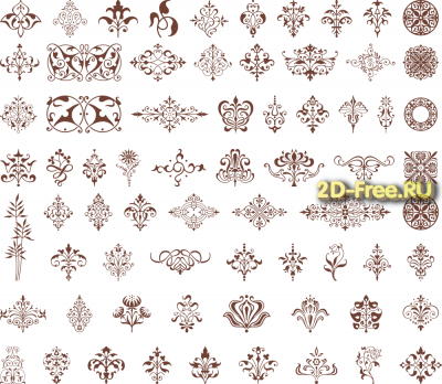 Векторы набор Free Vectors for Laser Cutting 238